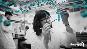 An image of a woman working in a lab.