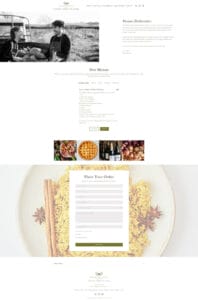 Website design, restaurant