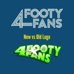 Footy fans new vs old logo.