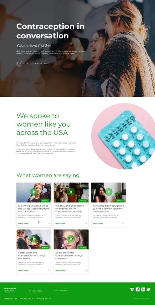 Oral contraception website