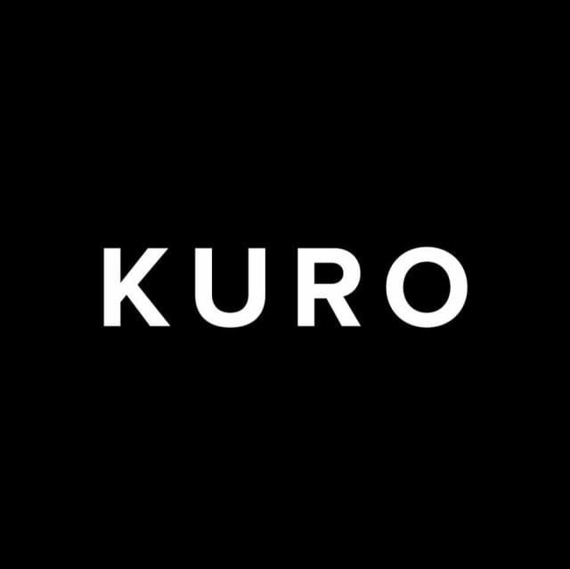 The logo for KURO on a black background.