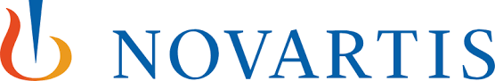 The logo for novartis.