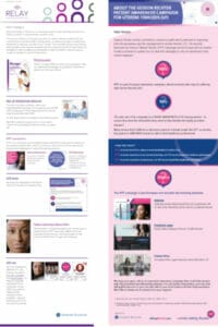 A flyer for the relay for life campaign.