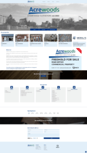 A website design for acrewoods.