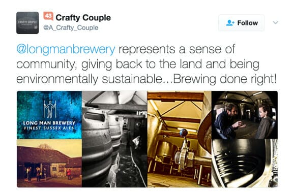 Crafty Couple tweet