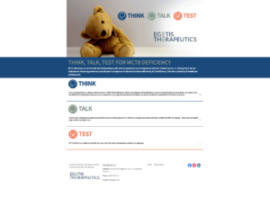 An image of a teddy bear with the words think teddy bear.