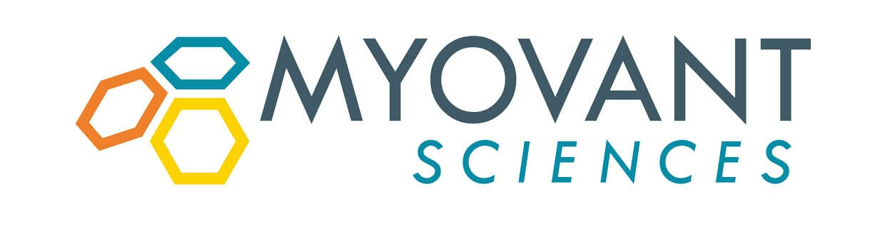 Myovant Sciences logo on a white background.