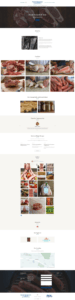 A website design for a meat shop.